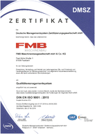 Zertifikat - ISO 9001: 2015